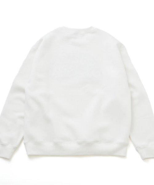 GLAZOS（グラソス）の「【大人向けサイズあり】【毛玉になりにくいしっかり暖か素材】裏起毛・アップリケ刺繍ビッグトレーナー（スウェット・キッズ・ホワイト/ブラック・S/M/L/LL）」の9枚目の写真