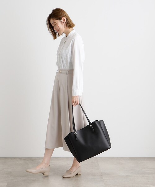 grove（グローブ）の「◆雑誌掲載【人間工学】サイドスリットメタルバートート（トートバッグ・レディース・ライトグレー/グレー/ブラック/ライトブルー・00）」の15枚目の写真