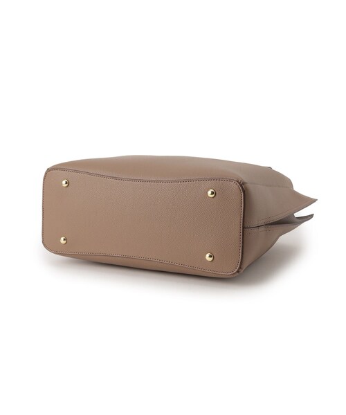 grove（グローブ）の「◆雑誌掲載【人間工学】サイドスリットメタルバートート（トートバッグ・レディース・ライトグレー/グレー/ブラック/ライトブルー・00）」の6枚目の写真