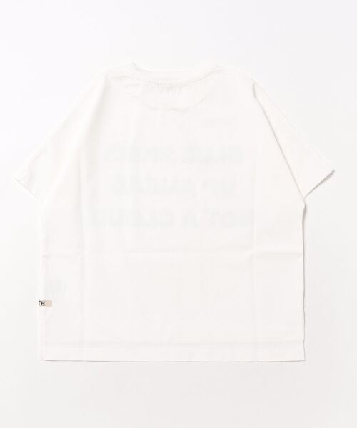 FITH（フィス）の「Smooth Cotton Jersey BLUE SKIES Tee（Tシャツ/カットソー・キッズ・ホワイト/グリーン・140/130）」の3枚目の写真