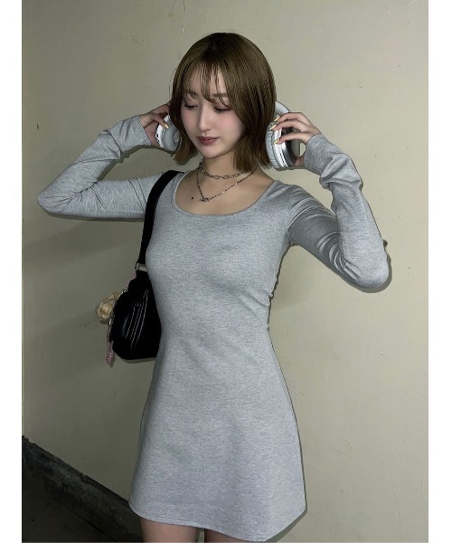darich シルエットカットミニワンピース freeLサイズ ダーリッチ Darich シルエットカットミニワンピース （ブラック