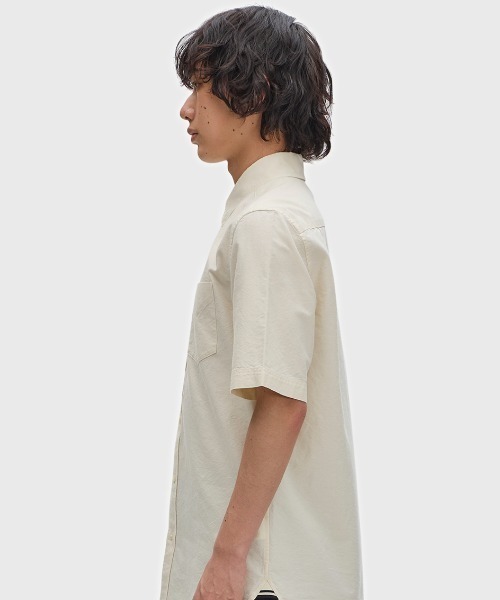 FRED PERRY(フレッドペリー)の「新色先行予約受付中/Oxford Shirt/オックスフォード半袖シャツ(シャツ/ブラウス・メンズ・ネイビー/ベージュ/ホワイト/グリーン/サックスブルー/ライトオリーブ/ダークグリーン/ベージュ系その他/ダークネイビー・S/M/L/XL)」の21枚目の写真