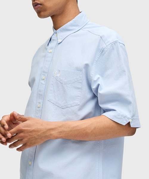 フレッドペリー　カラーシャツ FRED PERRY フレッドペリー グランダッド カラー バンドカラー