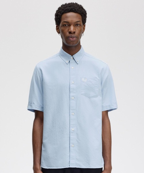 FRED PERRY 半袖シャツ FRED PERRY フレッドペリー オックスフォード 半袖 シャツ M5503