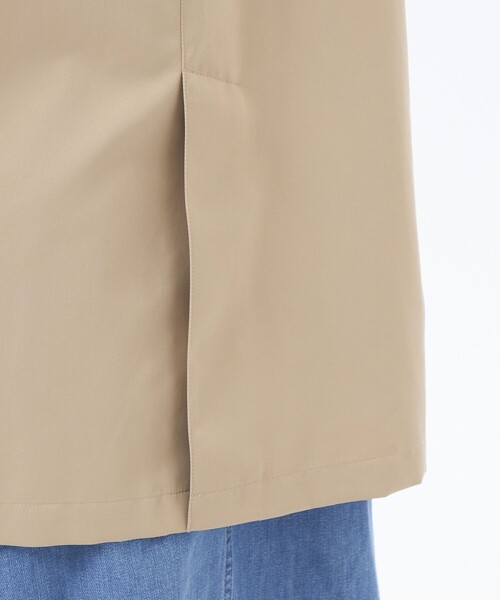 MACKINTOSH PHILOSOPHY（ﾏｯｷﾝﾄｯｼｭ ﾌｨﾛｿﾌｨｰ）の「【WEB&一部店舗限定】ダブルクロスフーデッドコート（トレンチコート・レディース・ダークネイビー/ベージュ・36/38）」の9枚目の写真