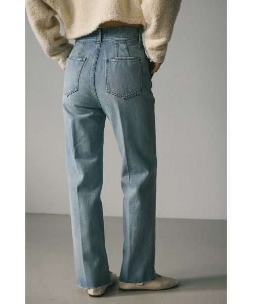 STYLEMIXER(スタイルミキサー)の「カットオフセンタープレスデニム(デニムパンツ・レディース・ブラック/ライトブルー・X-SMALL/SMALL/MEDIUM)」の12枚目の写真