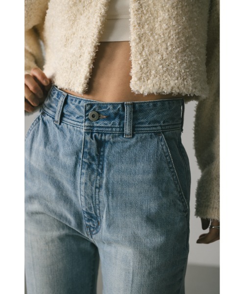 STYLEMIXER(スタイルミキサー)の「カットオフセンタープレスデニム(デニムパンツ・レディース・ブラック/ライトブルー・X-SMALL/SMALL/MEDIUM)」の13枚目の写真