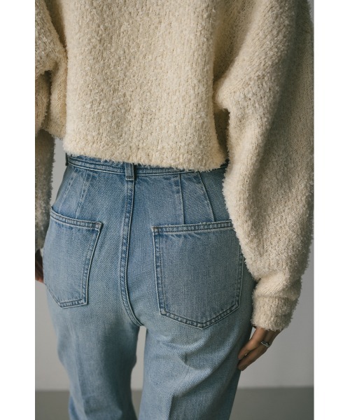 STYLEMIXER(スタイルミキサー)の「カットオフセンタープレスデニム(デニムパンツ・レディース・ブラック/ライトブルー・X-SMALL/SMALL/MEDIUM)」の15枚目の写真