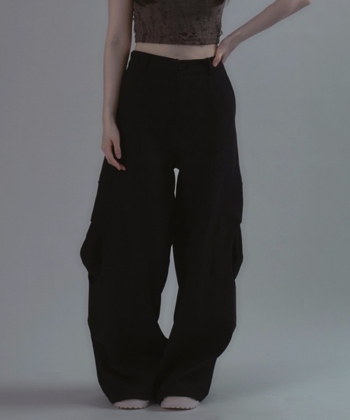 JilLA(ジルア)の「【ユニセックス】Technical Wide Slacks / テクニカルワイドスラックス(スラックス・レディース・ブラック・M/L)」の15枚目の写真