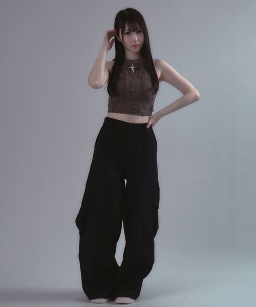JilLA(ジルア)の「【ユニセックス】Technical Wide Slacks / テクニカルワイドスラックス(スラックス・レディース・ブラック・M/L)」の21枚目の写真
