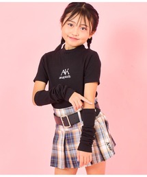ANAP kids | アームウォーマー付きプチハイネックテレコトップス(Tシャツ/カットソー)