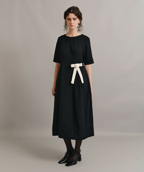 kiehtova(キエトヴァ)の「【kiehtova】FORM FLARED DRESS/フォーム フレアード ドレス KTWR18(ワンピース・レディース・ブラック/ネイビー・L/M)」の8枚目の写真