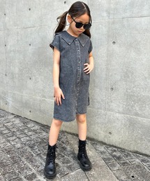 TARKER（ターカー）の「デニムセーラーワンピース（ワンピース）」