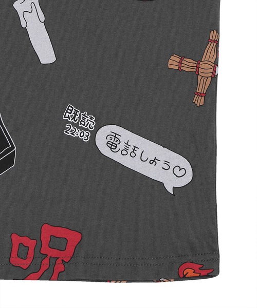PUNYUS(プニュズ)の「天国と地獄総柄Tシャツ(Tシャツ/カットソー・レディース・スミクロ/ホワイト・1/2/3/4)」の19枚目の写真
