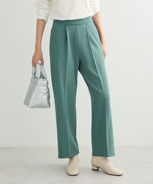 Petit fleur（プチフルール）の「・Petit Fleur タックテーパードパンツ（その他パンツ・レディース・グリーン/アイボリー/ブラック/チャコールグレー・FREE）」の4枚目の写真