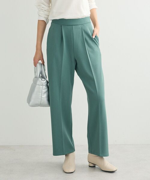 Petit fleur（プチフルール）の「・Petit Fleur タックテーパードパンツ（その他パンツ・レディース・グリーン/アイボリー/ブラック/チャコールグレー・FREE）」の9枚目の写真