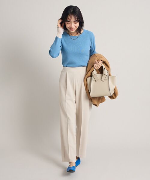 Petit fleur（プチフルール）の「・Petit Fleur タックテーパードパンツ（その他パンツ・レディース・グリーン/アイボリー/ブラック/チャコールグレー・FREE）」の15枚目の写真