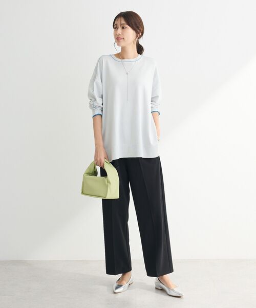 Petit fleur（プチフルール）の「・Petit Fleur タックテーパードパンツ（その他パンツ・レディース・グリーン/アイボリー/ブラック/チャコールグレー・FREE）」の21枚目の写真