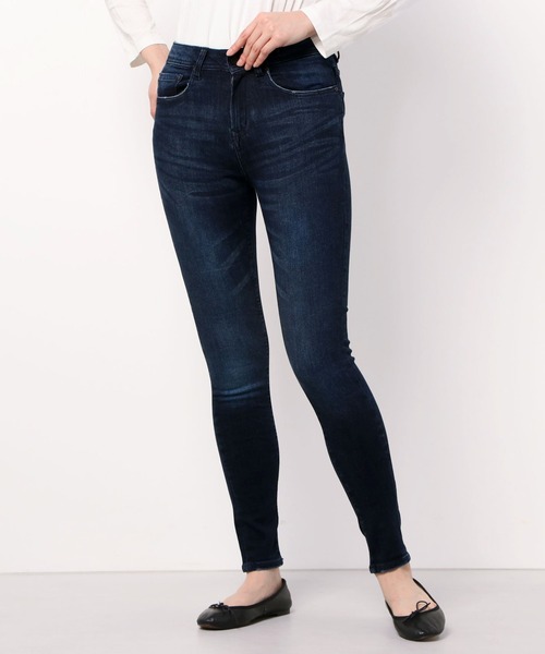 London Denim(ロンドンデニム)の「London Denim(MAY FAIR)High waist Skinny(デニムパンツ・レディース・ダークインディゴブルー/ライトインディゴブルー/インディゴブルー・LL/S/M/L)」の1枚目の写真