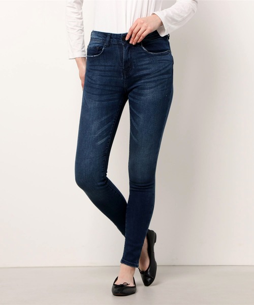 London Denim(ロンドンデニム)の「London Denim(MAY FAIR)High waist Skinny(デニムパンツ・レディース・ダークインディゴブルー/ライトインディゴブルー/インディゴブルー・LL/S/M/L)」の5枚目の写真