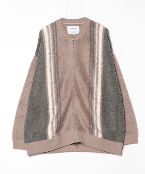 fridge（フリッジ）の「【The Inoue Brothers】イノウエブラザーズ  Suri Bomber Jacket（ニット/セーター・メンズ・グレー/カーキ・X-LARGE/MEDIUM/LARGE）」の2枚目の写真