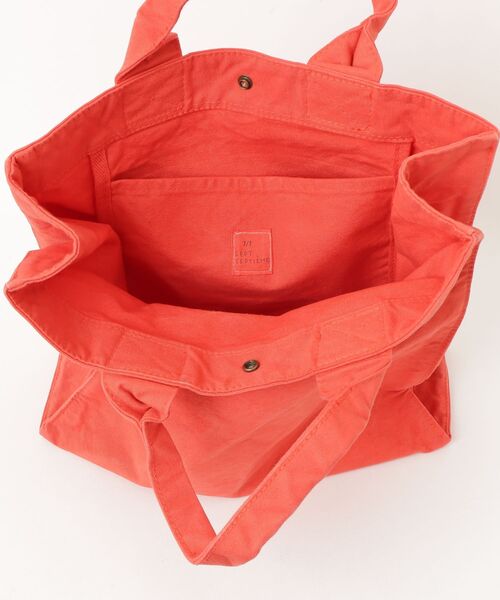 DO Original(ドー オリジナル)の「ガーメントダイトートバッグ(トートバッグ・レディース・レッド・MEDIUM)」の4枚目の写真