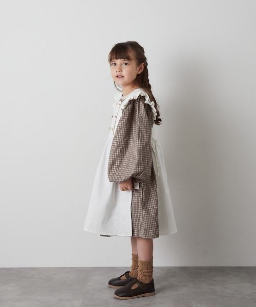 セール】前後2WAYサイドスリットエプロンワンピース（ワンピース