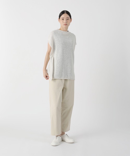 Plantation（プランテーション）の「ROUGH PAPER / ニットベスト / (O)（ベスト・レディース・オフホワイト/イエロー/ダークグレー・M size/L size）」の4枚目の写真