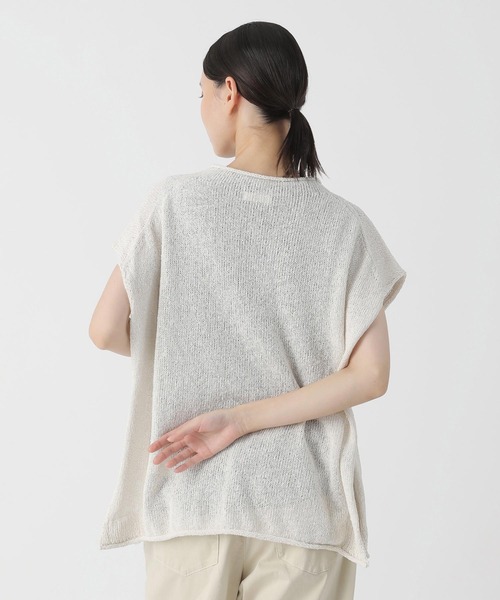 Plantation（プランテーション）の「ROUGH PAPER / ニットベスト / (O)（ベスト・レディース・オフホワイト/イエロー/ダークグレー・M size/L size）」の5枚目の写真