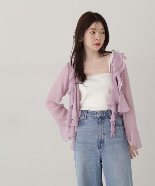 PROPORTION BODY DRESSING（プロポーションボディドレッシング）の「ラッフルシフォン / 1215110300（シャツ/ブラウス・レディース・ホワイト/ピンク/ブルー・SMALL/MEDIUM）」の19枚目の写真