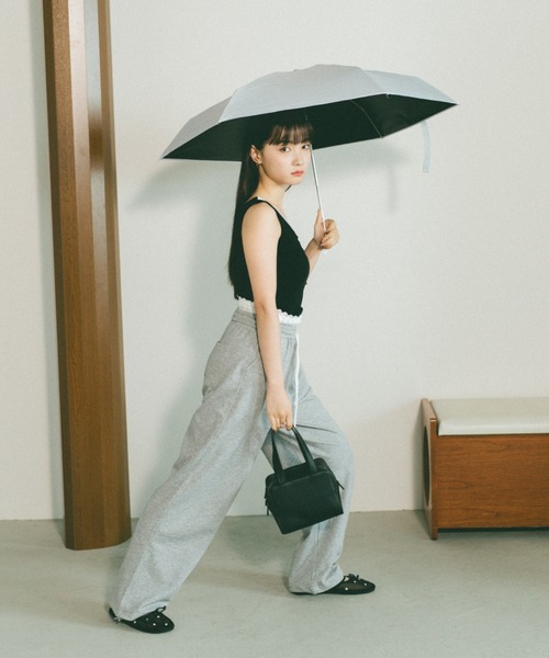 ハイスクール・フリート 折ITAGASA　痛傘　ヴィルヘルミーナ　ポーチ付き because (ビコーズ) フラワーアンブレラ/晴雨兼用折り畳み傘