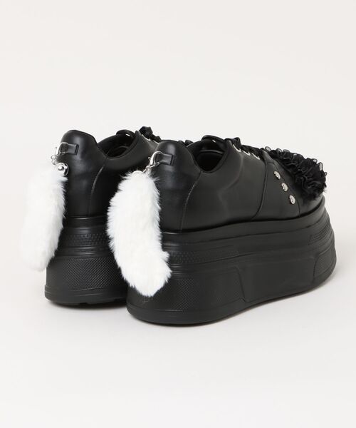 Jamie エーエヌケー（ジェイミーエーエヌケー）の「ネコちゃんスニーカー（スニーカー・レディース・ブラック・M/L）」の8枚目の写真