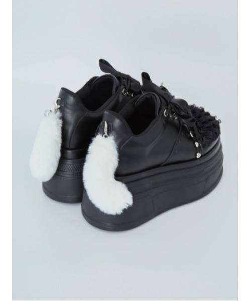 Jamie エーエヌケー（ジェイミーエーエヌケー）の「ネコちゃんスニーカー（スニーカー・レディース・ブラック・M/L）」の14枚目の写真