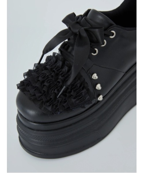 Jamie エーエヌケー（ジェイミーエーエヌケー）の「ネコちゃんスニーカー（スニーカー・レディース・ブラック・M/L）」の15枚目の写真