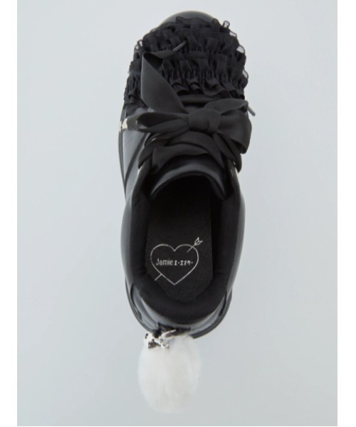 Jamie エーエヌケー（ジェイミーエーエヌケー）の「ネコちゃんスニーカー（スニーカー・レディース・ブラック・M/L）」の3枚目の写真
