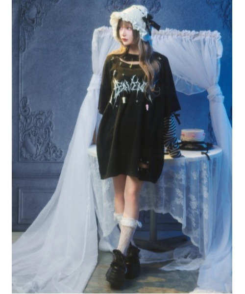 Jamie エーエヌケー（ジェイミーエーエヌケー）の「ネコちゃんスニーカー（スニーカー・レディース・ブラック・M/L）」の5枚目の写真