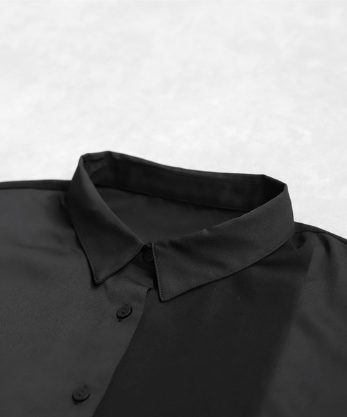 antiqua（アンティカ）の「レース切り替えシャツ（シャツ/ブラウス・レディース・ブラック・ONESIZE）」の12枚目の写真