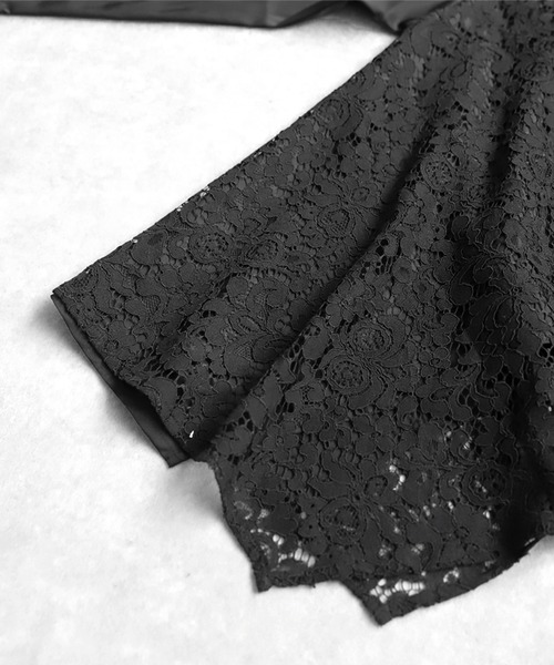 antiqua（アンティカ）の「レース切り替えシャツ（シャツ/ブラウス・レディース・ブラック・ONESIZE）」の13枚目の写真