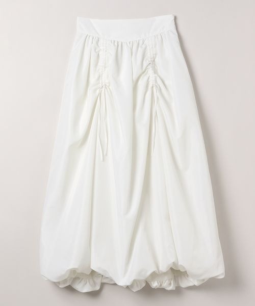 JEANASIS(ジーナシス)の「ドロストバルーンロングスカート/322629(スカート・レディース・ブラック/ホワイト・FREE)」の5枚目の写真