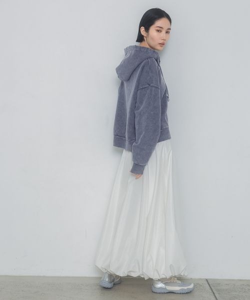 JEANASIS(ジーナシス)の「ドロストバルーンロングスカート/322629(スカート・レディース・ブラック/ホワイト・FREE)」の20枚目の写真