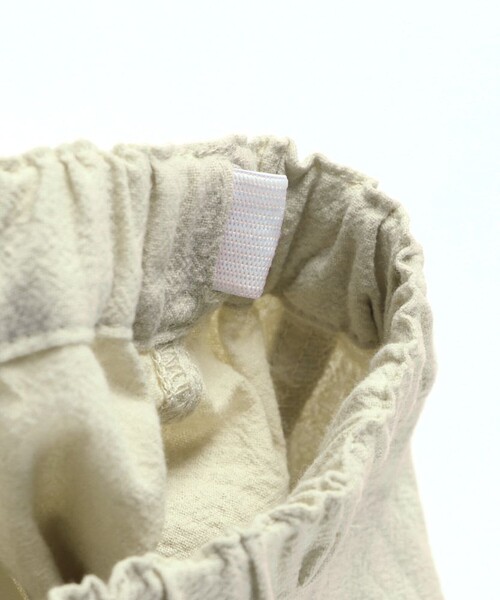 BRANSHES(ブランシェス)の「【ベビー/おそろい】ミモザ刺繍トップス&ボトムスセット(ロンパース・キッズ・オフホワイト/ブルー・70/80)」の9枚目の写真