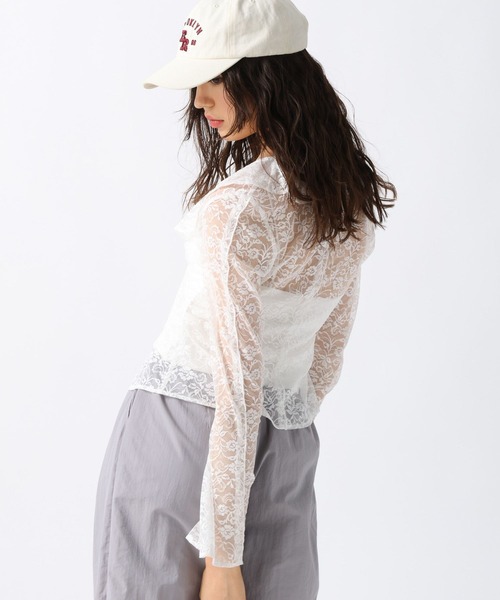 FOREVER 21（フォーエバー トゥエンティーワン）の「【2025SS】レースフリルブラウス（シャツ/ブラウス・レディース・ブラック/ピンク/ナチュラル・FREE）」の15枚目の写真