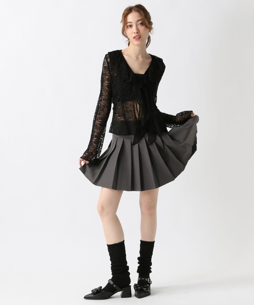 FOREVER 21（フォーエバー トゥエンティーワン）の「【2025SS】レースフリルブラウス（シャツ/ブラウス・レディース・ブラック/ピンク/ナチュラル・FREE）」の18枚目の写真