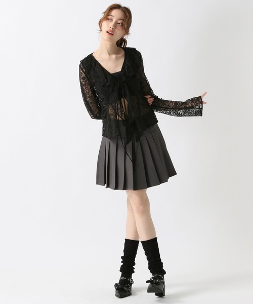 FOREVER 21（フォーエバー トゥエンティーワン）の「【2025SS】レースフリルブラウス（シャツ/ブラウス・レディース・ブラック/ピンク/ナチュラル・FREE）」の19枚目の写真