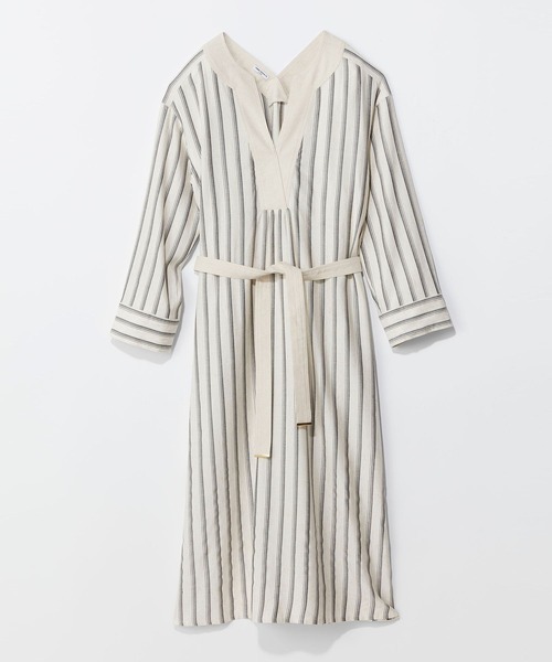 AMERICAN RAG CIE(アメリカンラグシー)の「【AMERICAN RAG CIE】ストライプワンピース(WOMEN)(ワンピース・レディース・ナチュラル/オレンジ・FREE)」の1枚目の写真