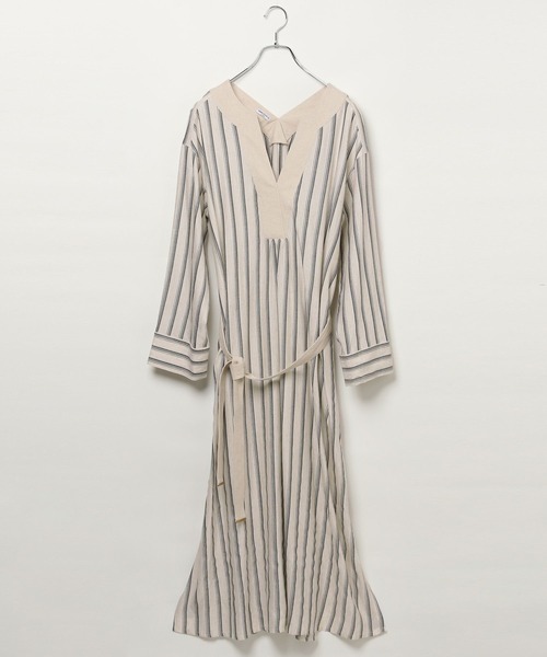 AMERICAN RAG CIE(アメリカンラグシー)の「【AMERICAN RAG CIE】ストライプワンピース(WOMEN)(ワンピース・レディース・ナチュラル/オレンジ・FREE)」の13枚目の写真