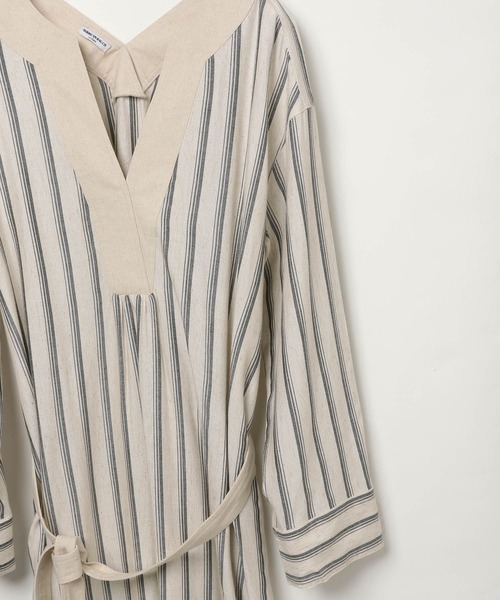 AMERICAN RAG CIE(アメリカンラグシー)の「【AMERICAN RAG CIE】ストライプワンピース(WOMEN)(ワンピース・レディース・ナチュラル/オレンジ・FREE)」の4枚目の写真