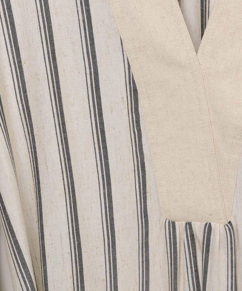 AMERICAN RAG CIE(アメリカンラグシー)の「【AMERICAN RAG CIE】ストライプワンピース(WOMEN)(ワンピース・レディース・ナチュラル/オレンジ・FREE)」の5枚目の写真