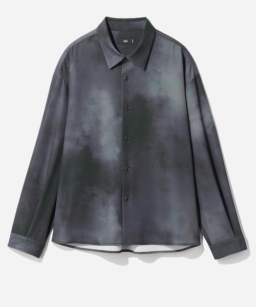 HARE(ハレ)の「【WEB限定】マルチマテリアルパターンシャツ(HARE)(シャツ/ブラウス・メンズ・ブラック系その他/グリーン系その他/ブルー系その他/ホワイト系その他/ホワイト系その他2/ホワイト系その他3/パープル系その他/ブルー系その他2・MEDIUM/LARGE/SMALL)」の8枚目の写真