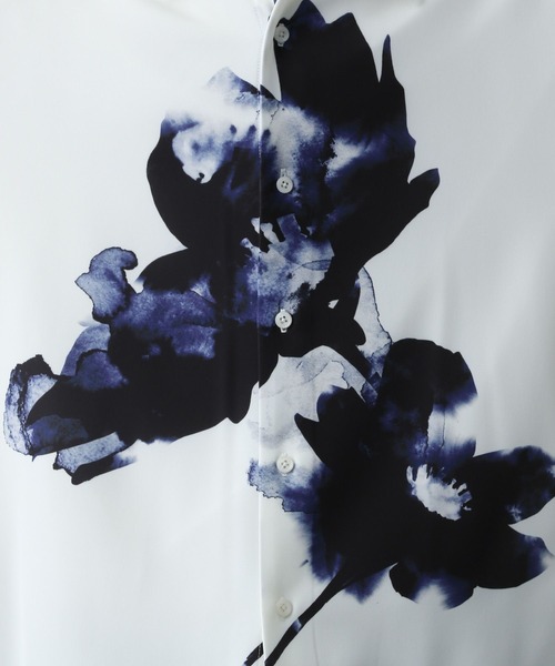 HARE(ハレ)の「【WEB限定】マルチマテリアルパターンシャツ(HARE)(シャツ/ブラウス・メンズ・ブラック系その他/グリーン系その他/ブルー系その他/ホワイト系その他/ホワイト系その他2/ホワイト系その他3/パープル系その他/ブルー系その他2・MEDIUM/LARGE/SMALL)」の21枚目の写真